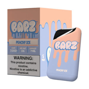 barz 7000 disposable 5pk peachy ice