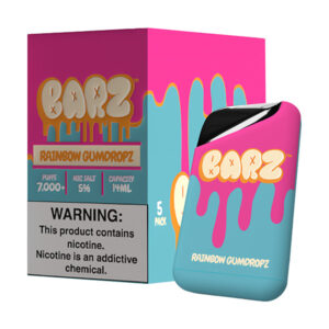 barz 7000 disposable 5pk rainbow gumdropz
