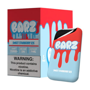 barz 7000 disposable 5pk sweet starberry ice