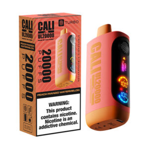 cali ul20000 disposable peach mango watermelon