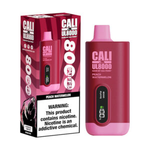 cali ul8000 disposable peach watermelon