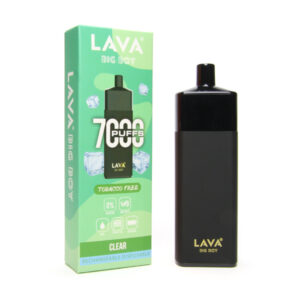 Lava Big Boy Disposable Tobacco Free 0% 7000 Puffs Clear