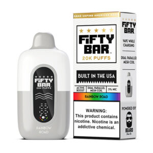 fifty bar 20k puff disposable rainbow road
