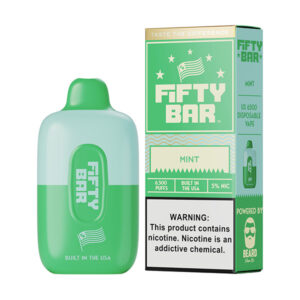 fifty bar 6500 puff disposable mint