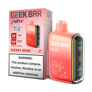 geek bar pulse 15k puff disposable cherry bomb