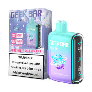 geek bar pulse 15k puff disposable frozen blackberry fab