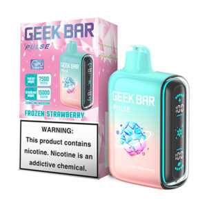 geek bar pulse 15k puff disposable frozen strawberry