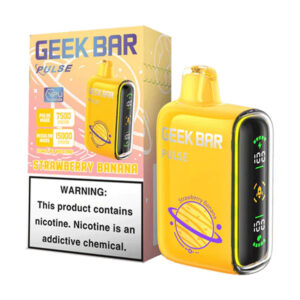 geek bar pulse 15k puff disposable strawberry banana