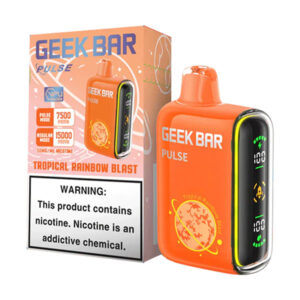 geek bar pulse 15k puff disposable tropical rainbow blast