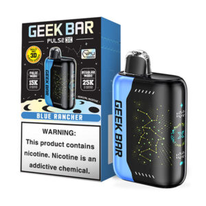 geek bar pulse x 25k puff disposable blue rancher