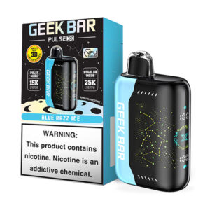 geek bar pulse x 25k puff disposable blue razz ice