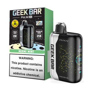 geek bar pulse x 25k puff disposable miami mint