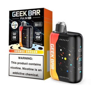 geek bar pulse x 25k puff disposable orange dragon