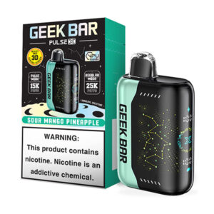 geek bar pulse x 25k puff disposable sour mango pineapple