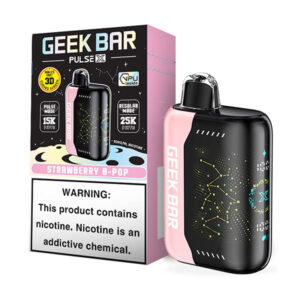 geek bar pulse x 25k puff disposable strawberry b pop