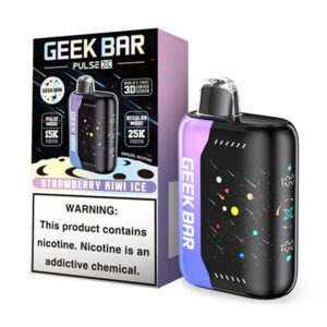 geek bar pulse x 25k puff disposable strawberry kiwi ice