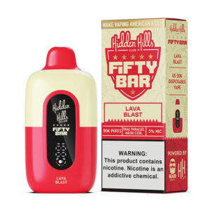 hidden hills x fifty bar 20k puff disposable lava blast