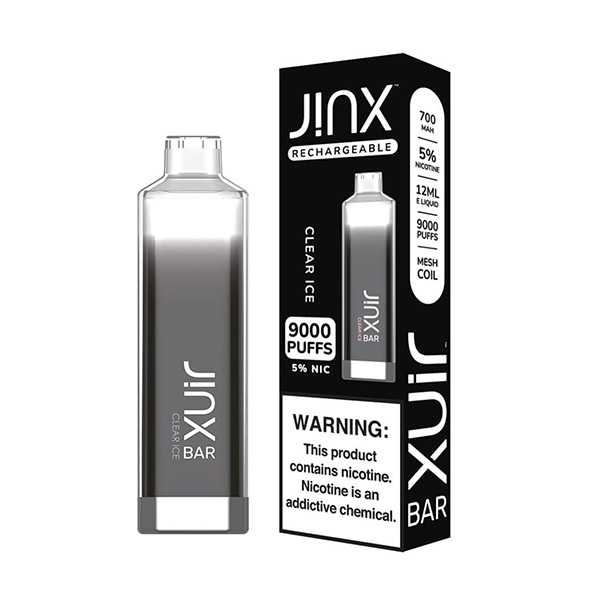 jinx bar 9k puffs disposable clear ice