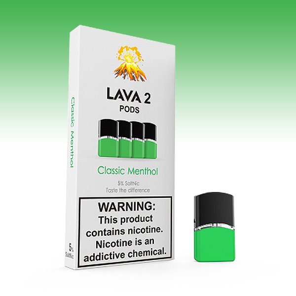 lava 2 pods 4 pack classic menthol