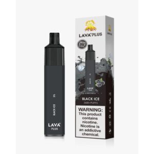 lava plus disposable vape 2600 puffs black ice