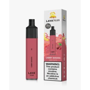 lava plus disposable vape 2600 puffs cherry banana