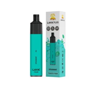 lava plus disposable vape tobacco free 0% nic 2600 puffs spearmint