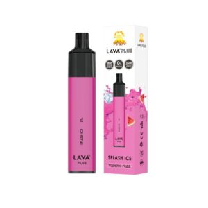 lava plus disposable vape tobacco free 0% nic 2600 puffs splash ice