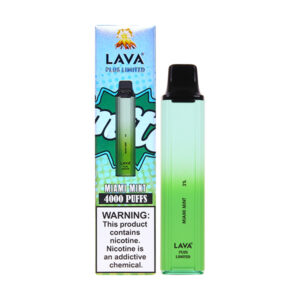 lava plus limited 4000 puffs disposable miami mint