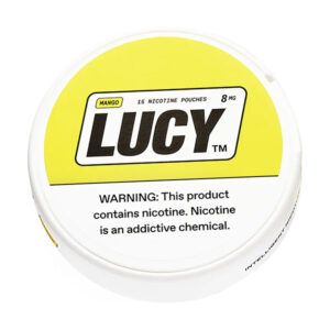 lucy nicotine pouches 15ct mango 8mg