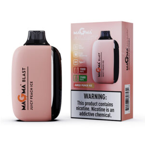 magma blast 25k disposable juicy peach ice