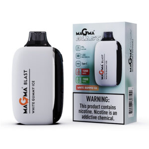 magma blast 25k disposable white gummy ice