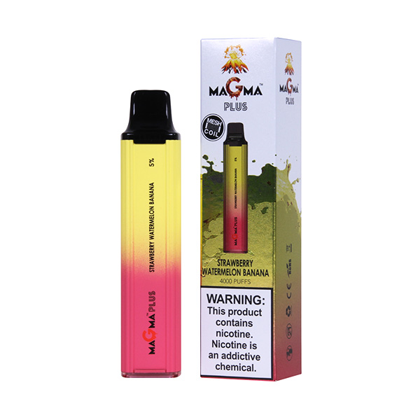 magma plus 4000 puff disposable strawberry watermelon banana