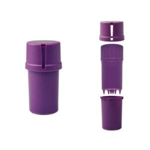 Medtainer-Storage-Container-w/-Built-In-Grinder-Purple