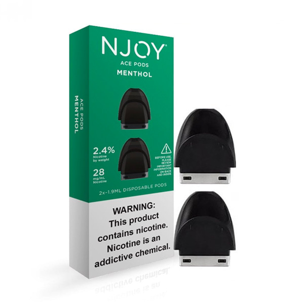 njoy ace pods menthol 2.4% 2 pack