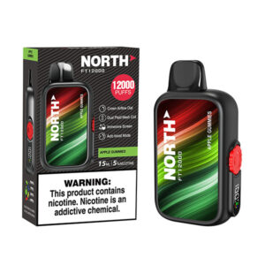 north freight train 12k puff disposable apple gummies