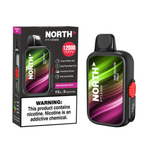 north freight train 12k puff disposable kiwi dragon fruit
