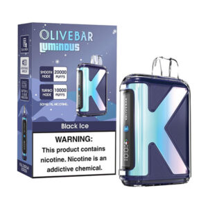 olivebar luminous 20k puff disposable black ice