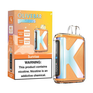 olivebar luminous 20k puff disposable sunrise