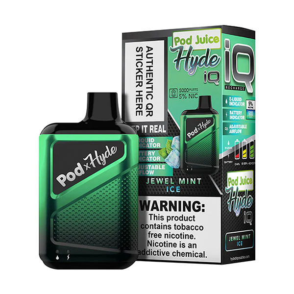 pod x hyde iq disposable 5000 jewel mint ice