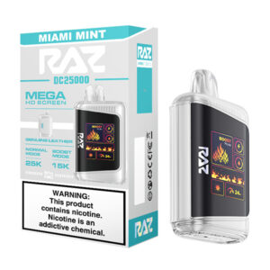 raz dc 25000 vape miami mint