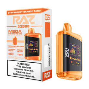 raz dc 25000 vape strawberry orange tang