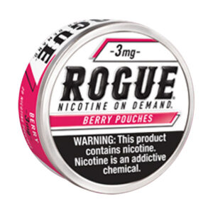 rogue nicotine pouches 3mg berry