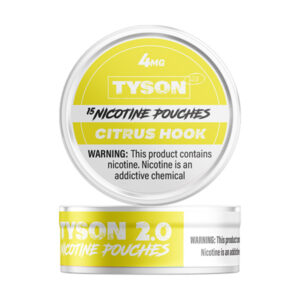 tyson 2 nicotine pouches 4mg citrus