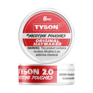 tyson 2 nicotine pouches 6mg original haymaker
