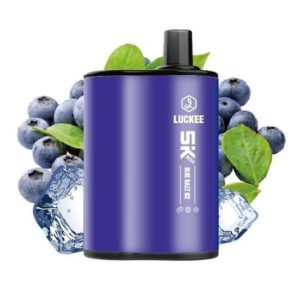 5k box disposable vape blue razz ice