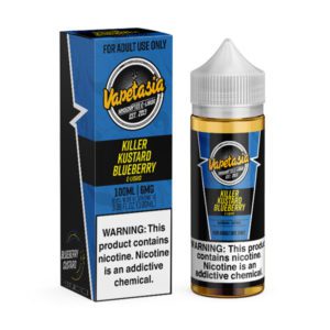 vapetasia freebase eliquid 100ml killer kustard blueberry 6mg