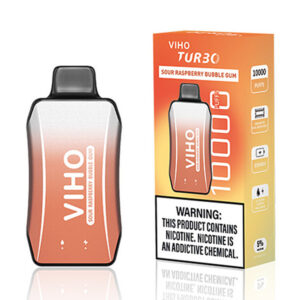 viho turbo 10000 puffs sour raspberry bubble gum