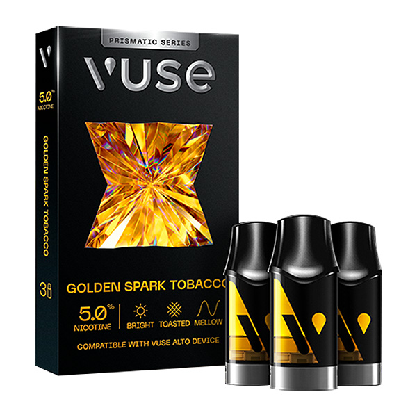 vuse golden spark tobacco pods 5% | 3 pack