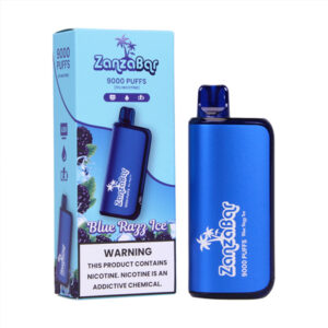 zanzabar 9000 puff disposable blue razz ice