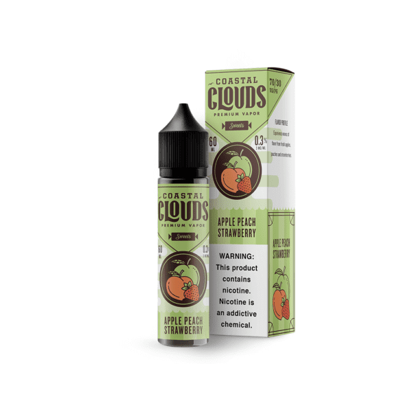 Coastal Clouds Premium Vapor Apple Peach Strawberry